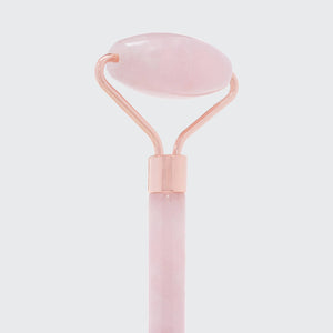 KITSCH - Rouleau facial en cristal de quartz rose