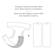 Charger l'image dans la galerie, Couche à poche - avec 2 inserts en bambou - Taille unique - Polaire - La Petite Ourse