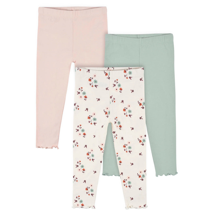 Lot de 3 leggings pour bébé fille