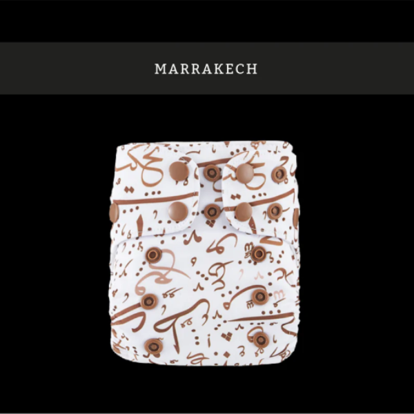 Couche pour nouveau-né à poche avec 1 insert - Marrakech - Chevreuil