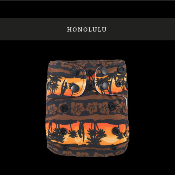 Couche pour nouveau-né à poche avec 1 insert - Honolulu - Chevreuil