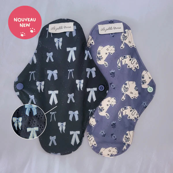 Serviettes hygiéniques avec points de silicone - Porcelaine - La Petite Ourse