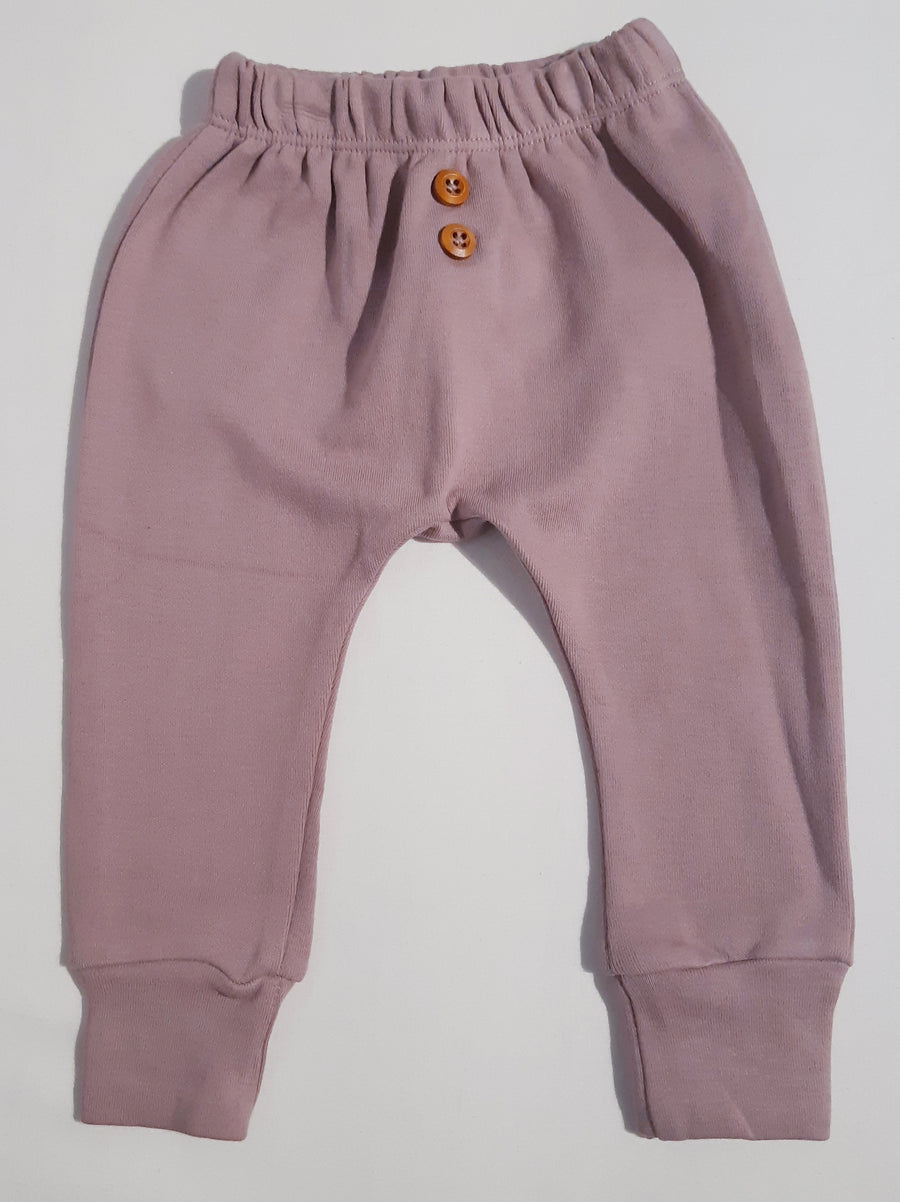 Pantalon en coton biologique - Mauve - Badaboom