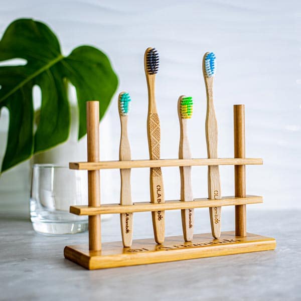 Porte-brosse à dents - Ola bamboo - Format familial