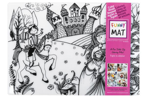 Tapis de table à colorier - Princesse et son Prince - Funny Mat